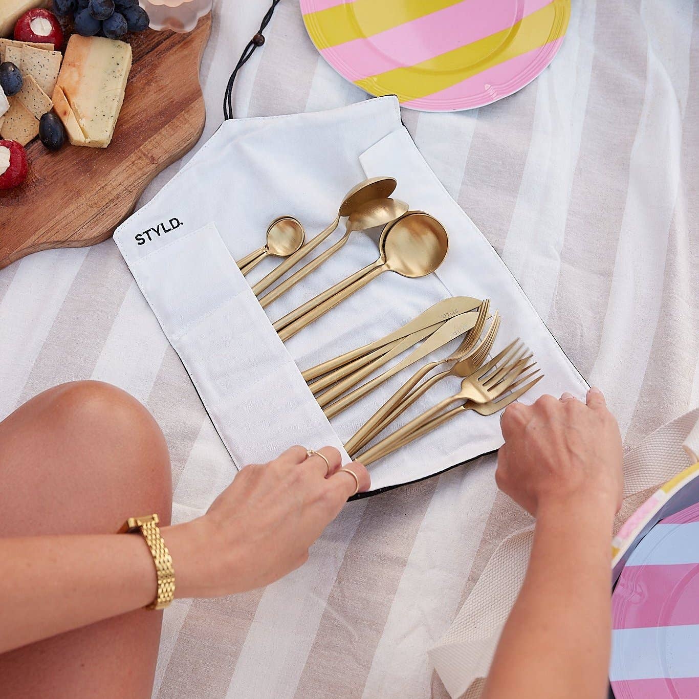 Baby, Let's Go Outside Cutlery Wrap