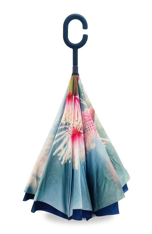 Reverse Umbrella – Australian Botanicals (Pink) Gumnut
