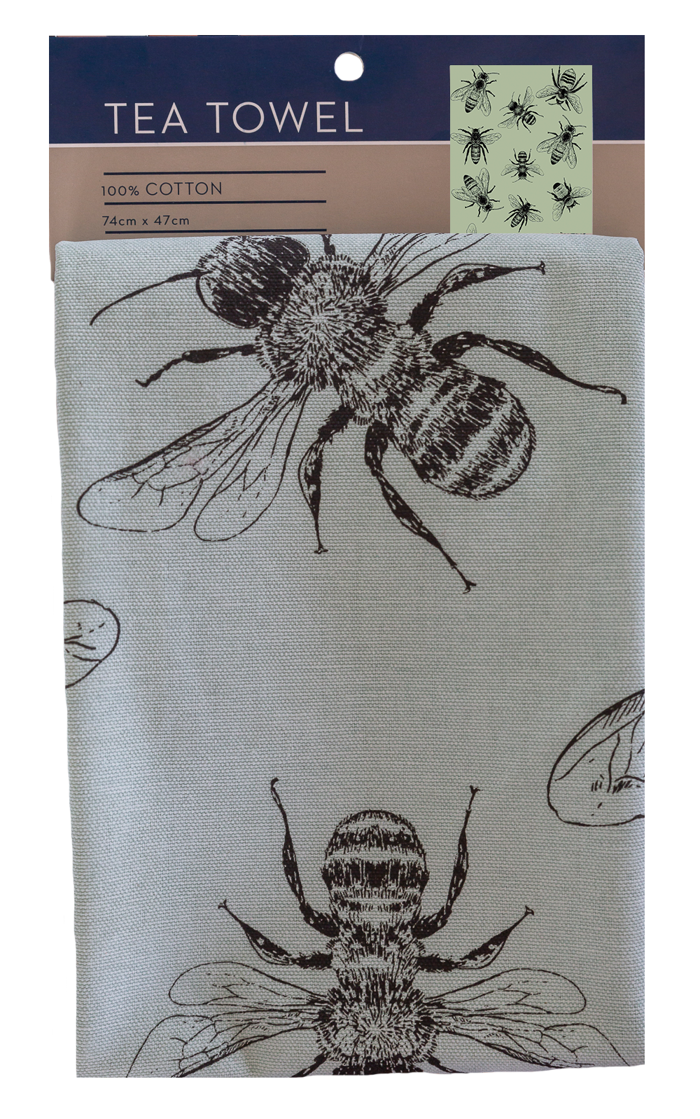 Sketch Bee Cotton Tea Towel