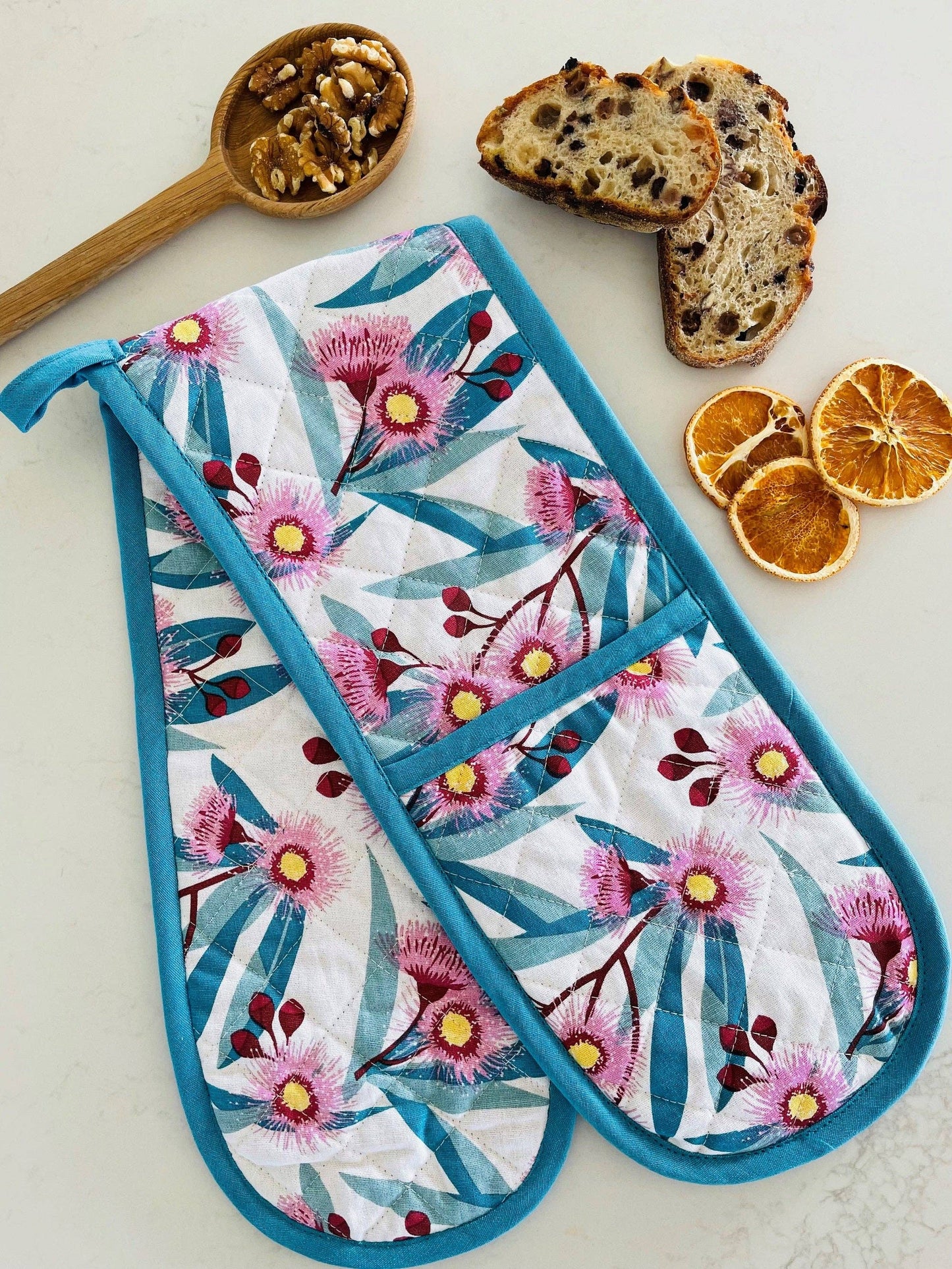 Flowering Gum Double Oven Glove