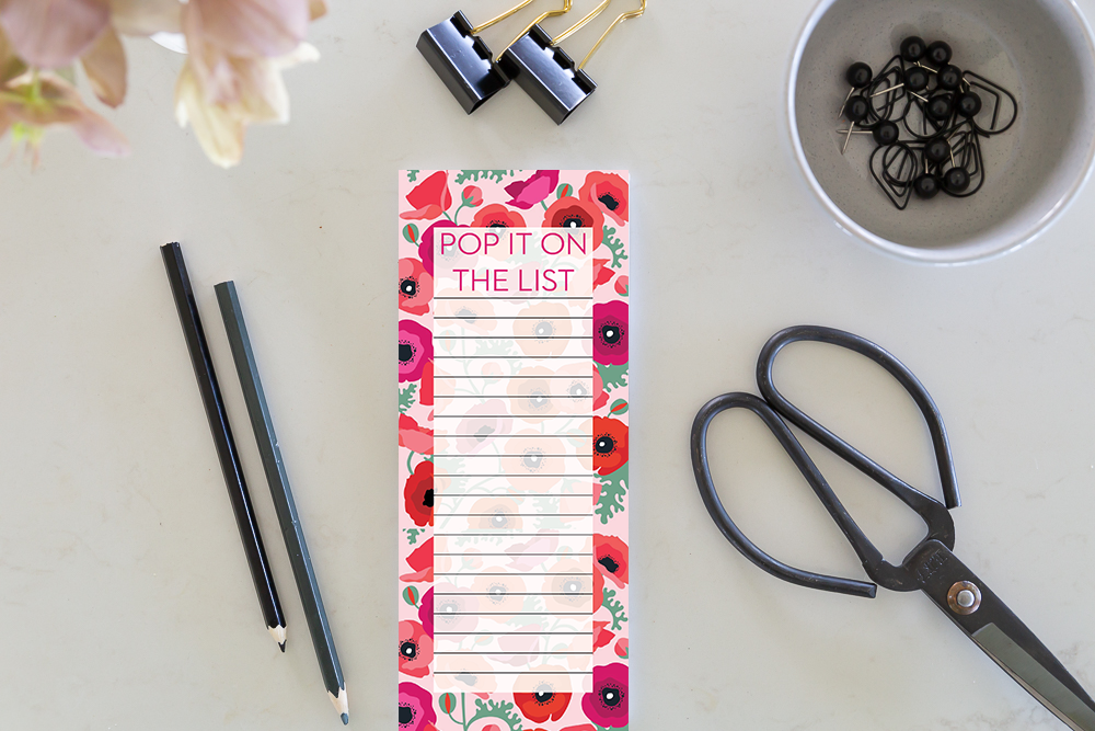 Pop It On the List – Magnetic Notepad