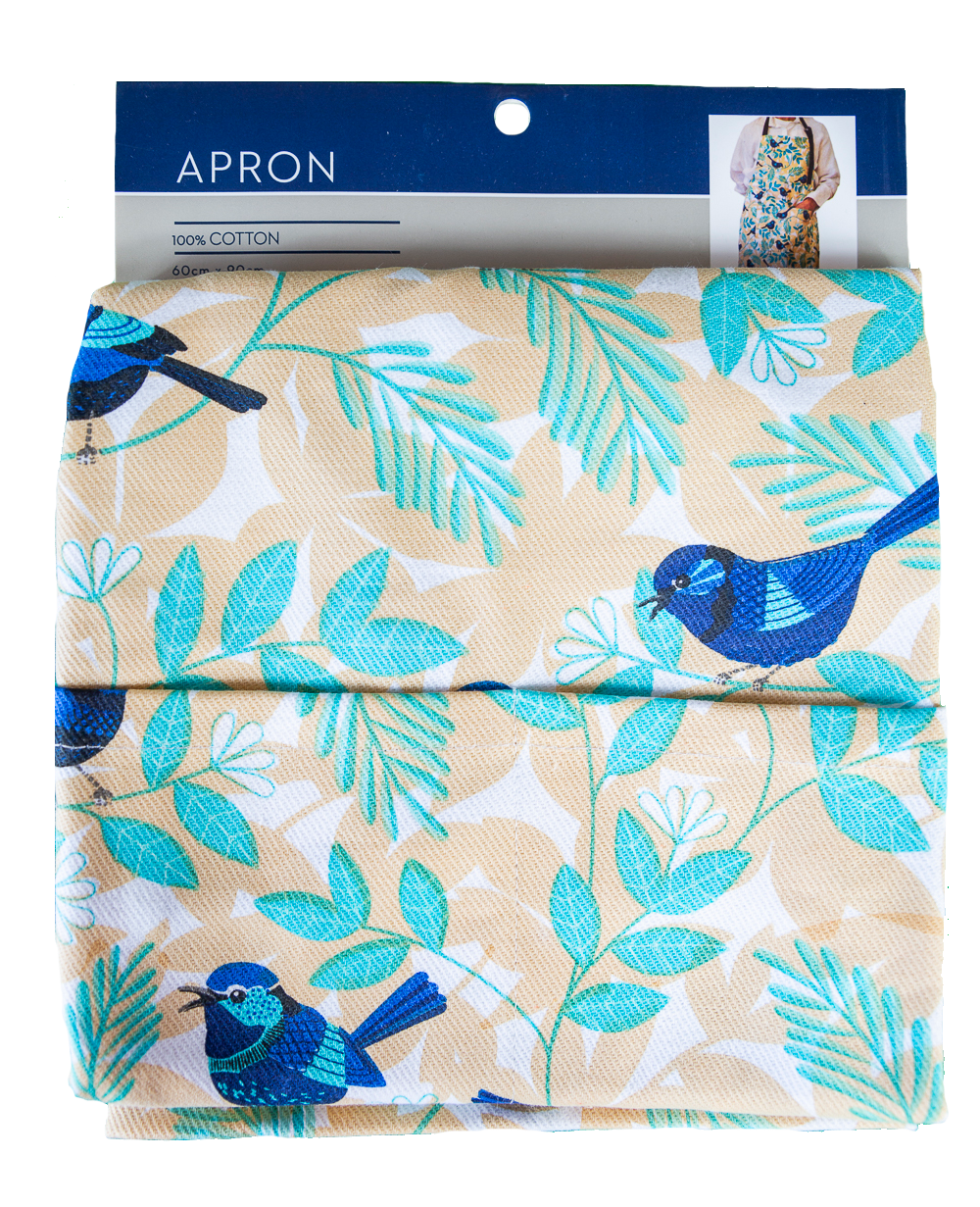 Blue Wren Apron