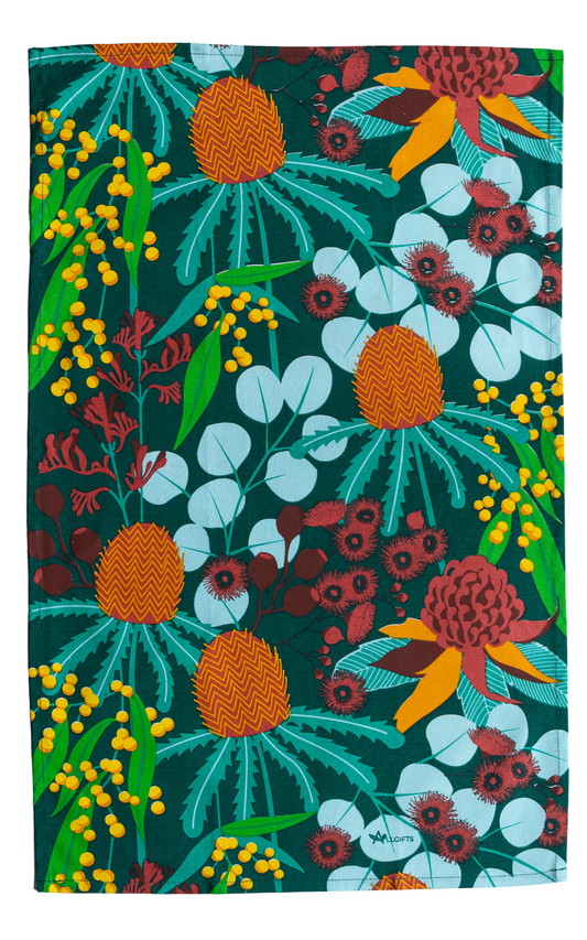Australian Botanicals Tea Towel