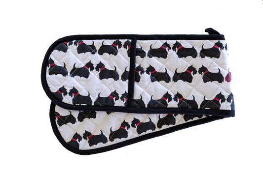 Double Oven Glove - Scottie Dogs