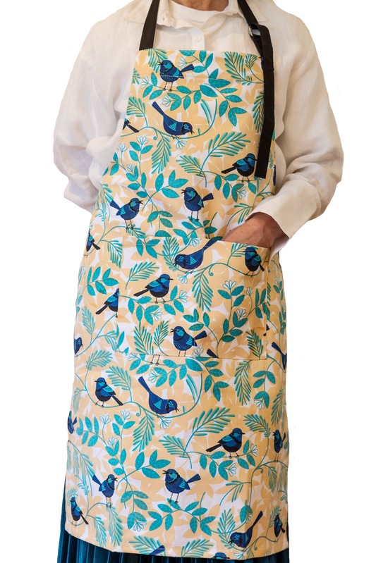 Blue Wren Apron