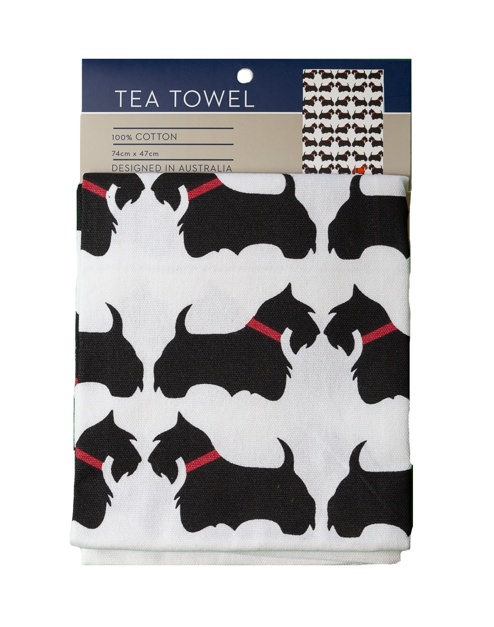 Scottie Dog Tea Towel